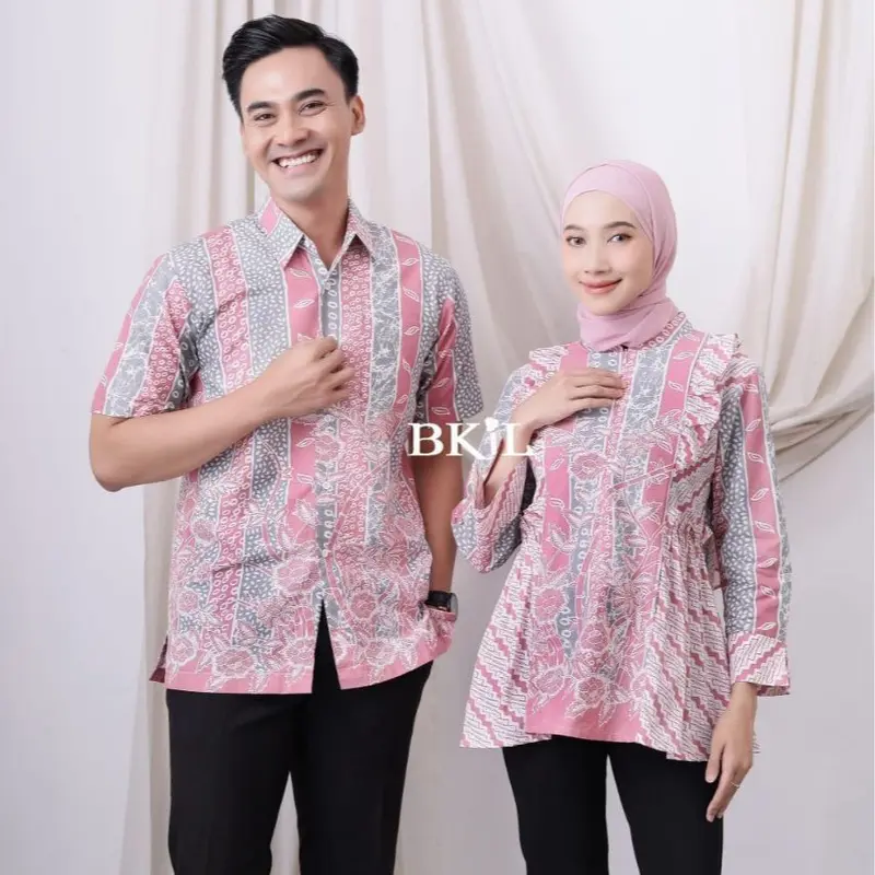BLOUSE SINTYA BATIK WANITA | BATIK KERJA WANITA | BATIK WANITA MODERN Motif Cantik Elegant Extra Small 4