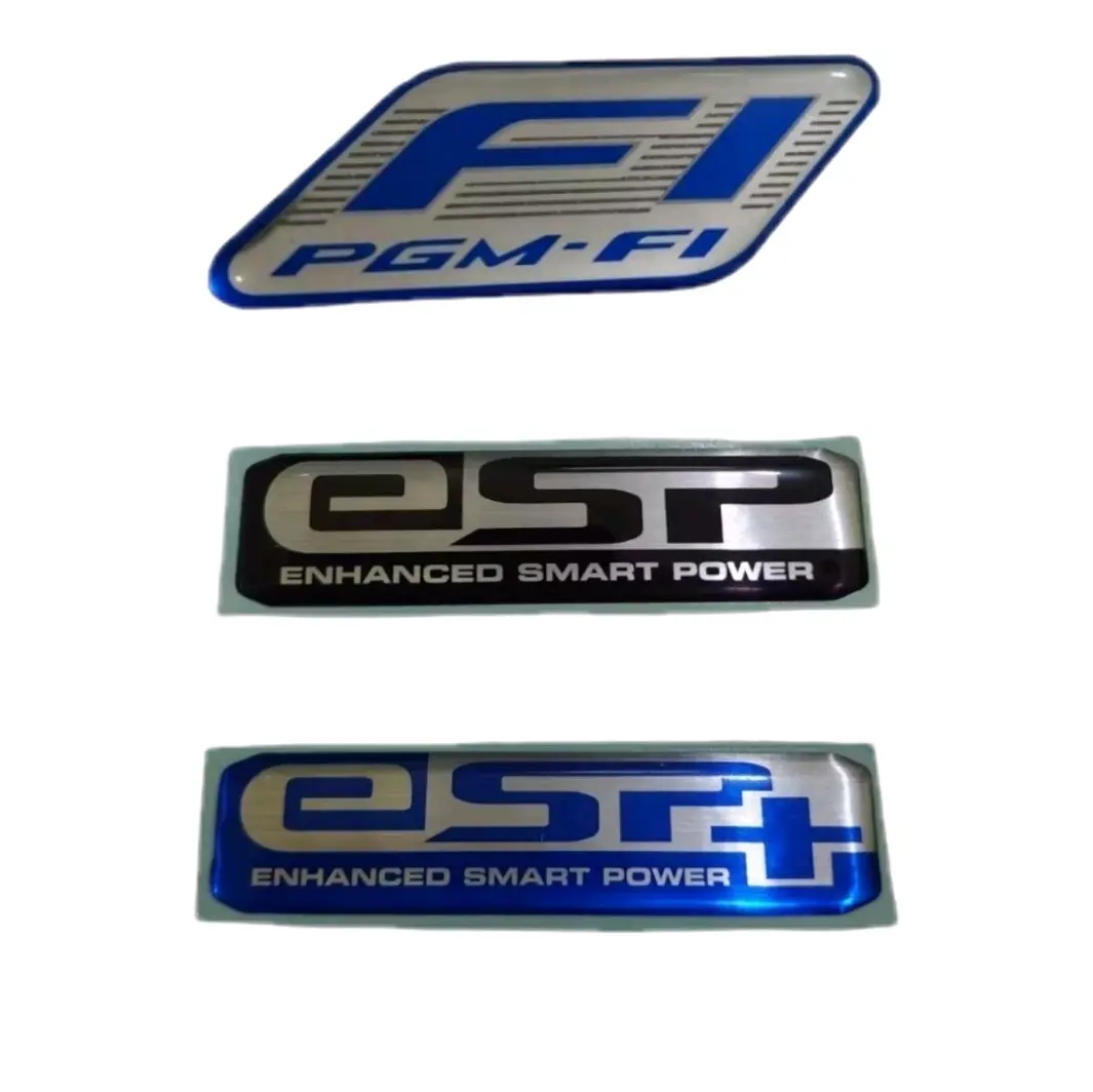 Emblem Stiker Motor Honda PGM FI ESP HONDA untuk BeAT Sporty eSP K25G (2014-2016) Motorcycle