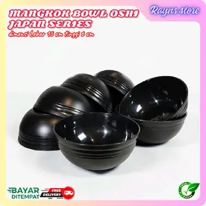 mangkok plastik oshi japan series 6/12 pcs uk 6 inch mangkuk Makan,mangkuk Nasi,mangkok ramen,mangkok seblak serbaguna mangkuk sereal kitchenware