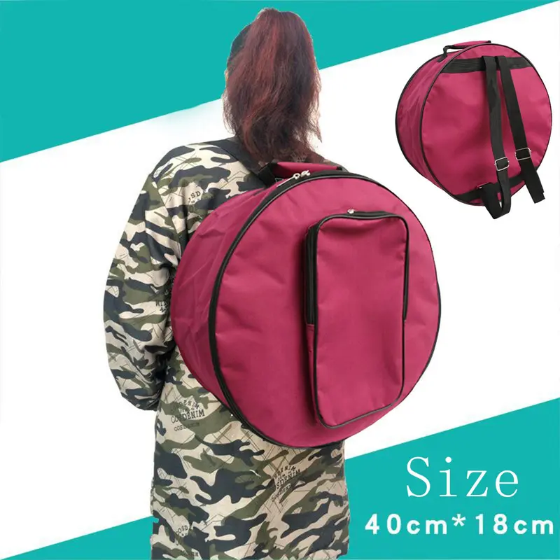 Túi Trống Snare, Cỡ Nhỏ Màu Đỏ, Túi Đựng Trống, Ba Lô, Có Dây Đeo Vai Và Túi Bên Ngoài, Thích Hợp Cho Các Bộ Phận Nhạc Cụ, Hộp Đựng Trống Bass, Hộp Mềm, Hộp Đựng Túi Trống Bass 8