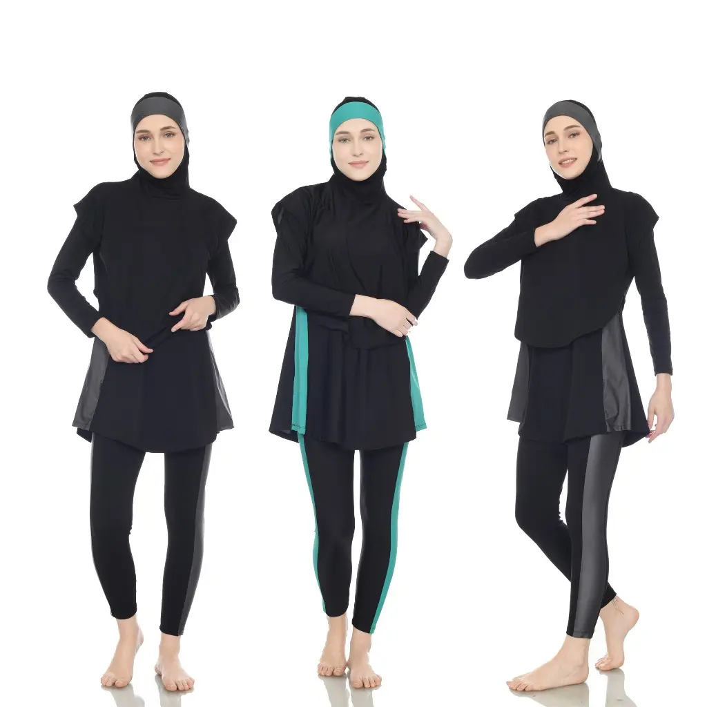 BAJU RENANG MUSLIM WANITA DEWASA KOMBINASI PAKAIAN RENANG MUSLIMAH