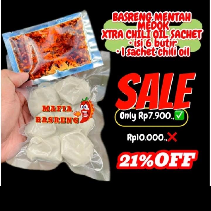 Basreng Mentah Isi 6 Plus Chili Oil Viral Food Frozen Makanan Instan Baso Pentol 1