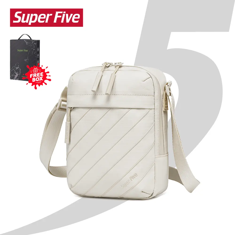Super Five FK00697 Light Weight Water Resistant Vertical Small Unisex Crossbody Sling Bag
