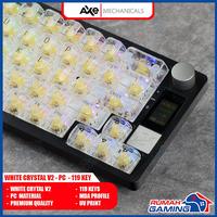 Gambar Keycap - Keycaps - MDA Profile - White Crystal V2 - Transaparan - PC Material - RGB Shine Through - UV Print dari Rumah Gamings Kota Administrasi Jakarta Barat 3 Tokopedia