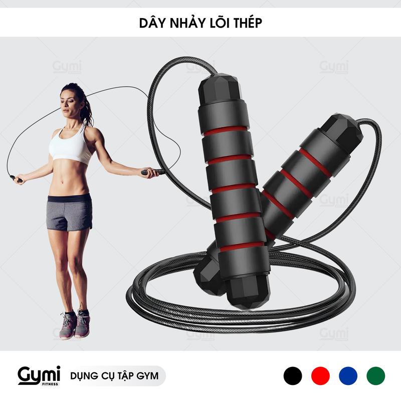 Dây Nhảy, Dây Nhảy Thể Lực Tập Thể Dục Thể Thao Lõi Thép Cao Cấp 2,9m Kèm Tạ Tay Cầm - DN01