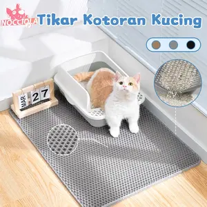 Karpet Pasir Kucing Tikar Pasir Kucing EVA Lapisan Ganda Lipat Cat Litter Mat Pet Litter Mat Keset Pasir Kucing