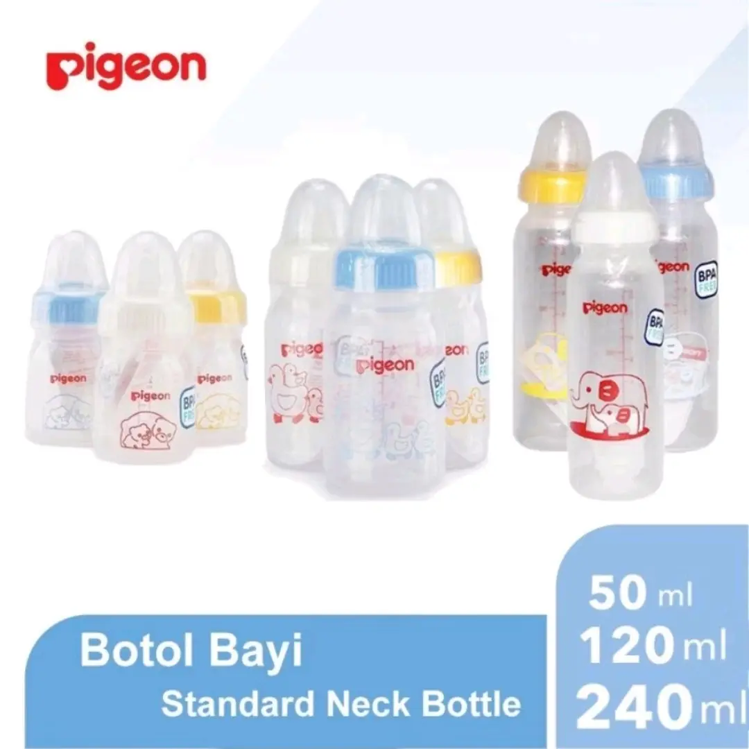 Botol Susu Bayi Pigeon 50 120 240 mL Nursing Milk Bottle Baby PP Original Asli Accessories Minum