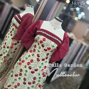 MOTIFS - ( HARGA PER 0.5 METER ) TULLE GARDEN MULTICOLLOR