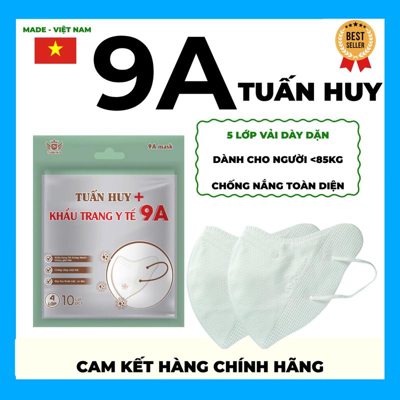 100-200 Chiếc Khẩu Trang Tuấn Huy 5 Lớp Kháng Khuẩn - Che Phủ Kín Khuôn Mặt - Chống Nắng Tia UV - Hợp Thời Trang