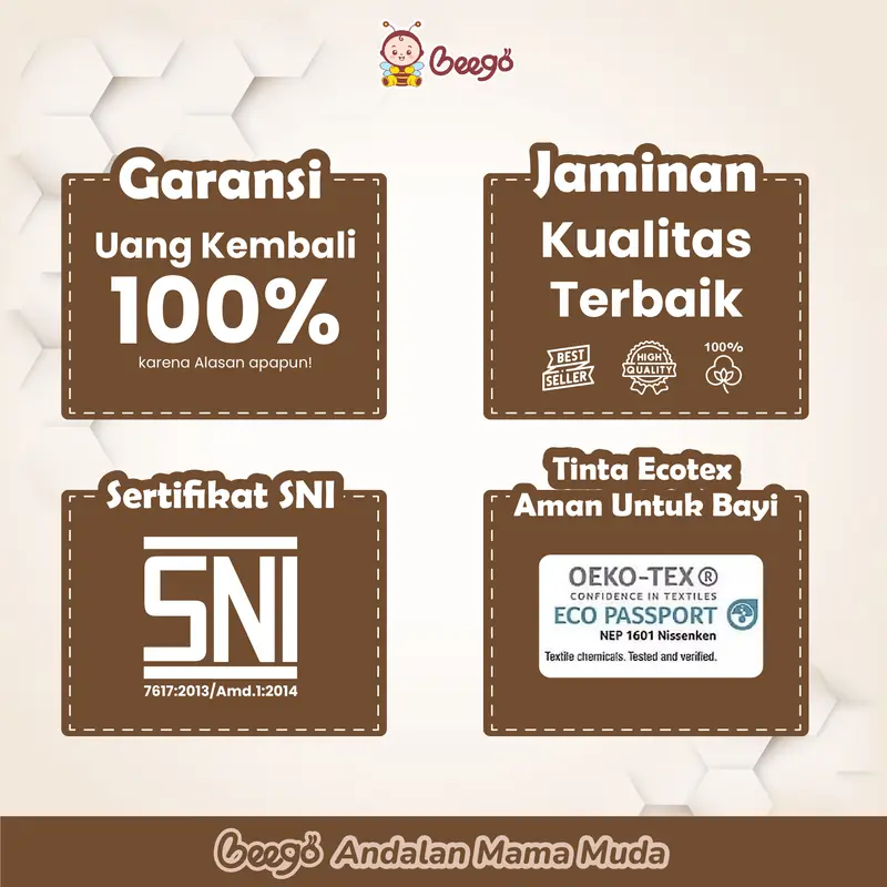 Bantal Anti Peyang Beego Kulit Kacang Ijo Bayi Bunda 5