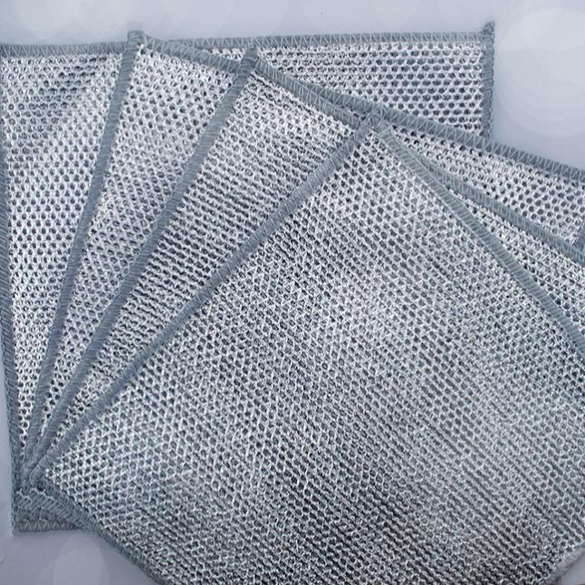 Silver Wire Rag Single Double Layer Household Metal Wire Cleaning ...
