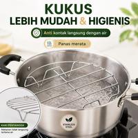 Gambar Alas Kukus Stainless Steel Multifungsi Anti Karat Rak Kukus Dapur Tatakan Panci Anti Panas 19cm - 19CM dari YILIN OFFICE STORE Kab. Tangerang 4 Tokopedia