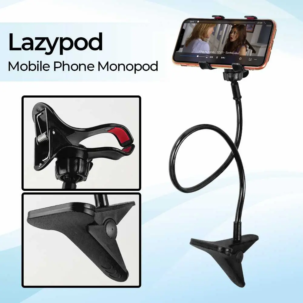 [ COD ] Lazypod Stand Holder Penyangga Smartphone Tablet Monopod - Tripod-8-1