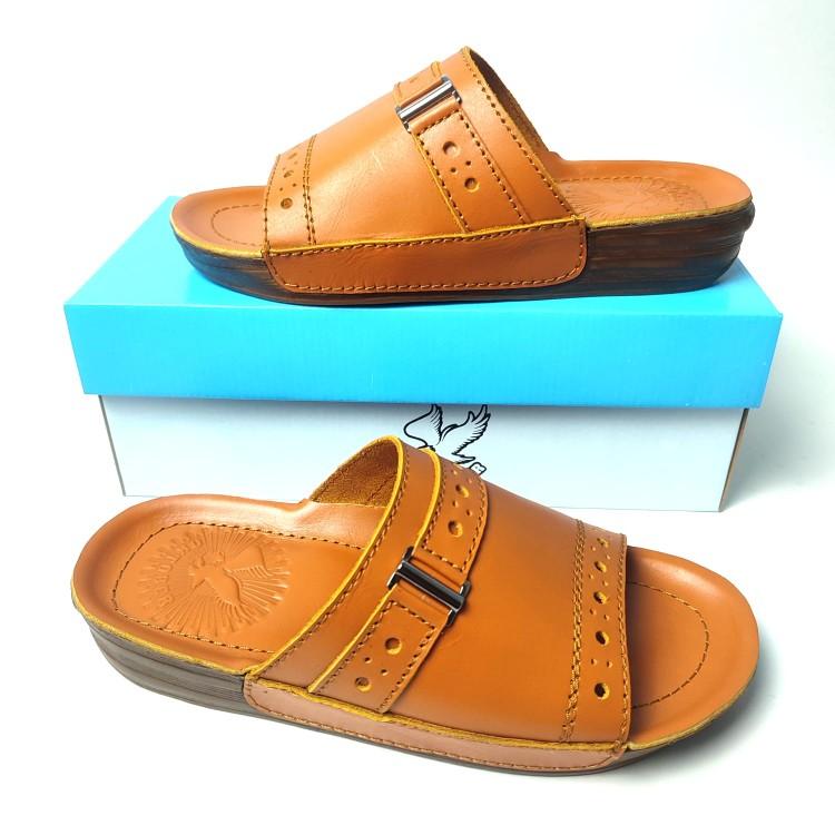 Product Introduction of Sandal Pria Kulit Asli Full Tapak 100% Original Indian Lokal 2