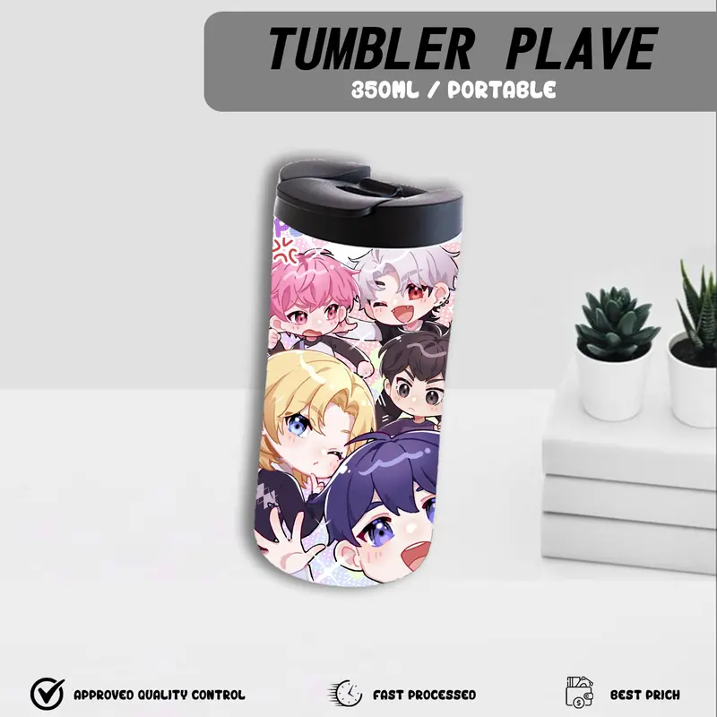 RP - PROMO 2 - TERMOS - BOTOL MINUM GELAS CUP TUMBLER TERMOS TEMPAT MINUM ANAK VTUBER SOL4CE HARRIS CAINE ARION MIK 4
