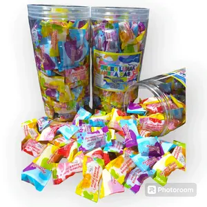 Permen LUNAK ANEKA RASA BUAH isi 120 Pcs - Candy Lunak Gummy Food Toples korea , Permen Manis isi krim Buah jawbreaker