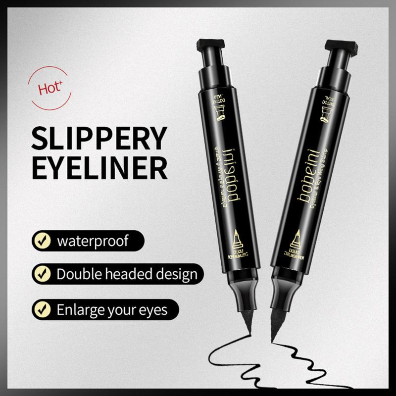 Product Introduction of 2 In 1 Double Headed Stamp Seal Eyeliner Pen Liquid Eyeliner Pencil Long Lasting Waterproof Quick Dry Natural Eye Makeup 7