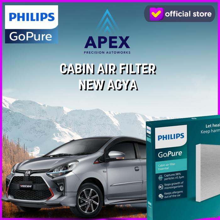 Gambar PHILIPS GOPURE CABIN AIR FILTER / FILTER AC NEW AGYA 2017 AND UP dari APEX PRECISION AUTOWORKS Kota Tangerang Tokopedia