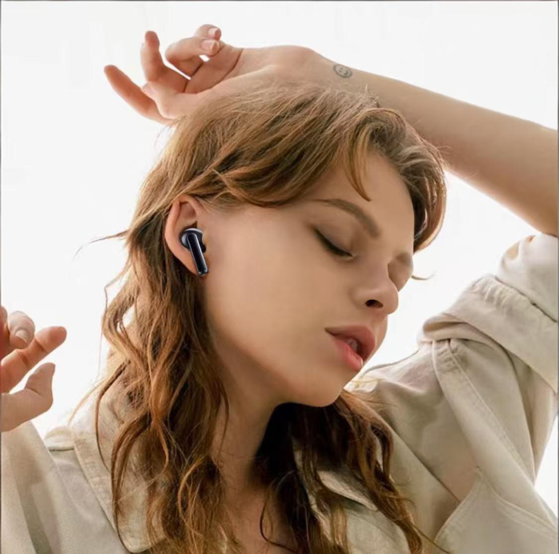 Versi Baru Tahun 2026 EIKELK HSZ PHANTOM S50 Earphone Nirkabel, Tahan Air IPX7, Baterai Tahan Lama, Bass Kuat, Surround 3D, Peredam Suara Cerdas, Gaming Esports, Panggilan, Musik, Olahraga, Earphone Bluetooth Nirkabel