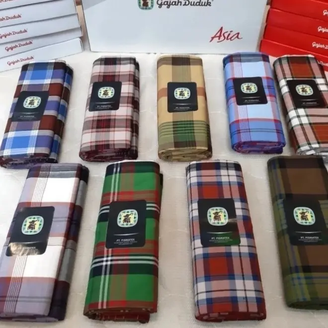 Promo Sarung Gajah Duduk ASIA motif kotak UK dewasa COD