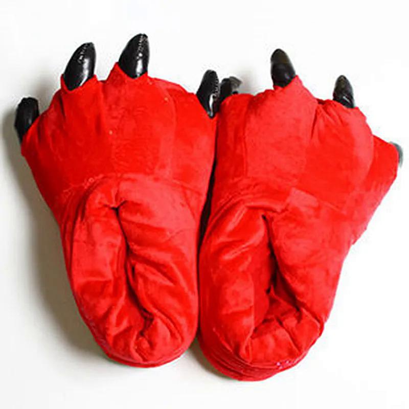Product Introduction of Cartoon Animal Shoes Paw Shoes Autumn and Winter Lovers Bag with Warm Shoes Men and Women Children Monster Home Shoes 11