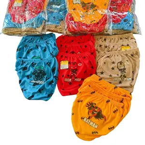 1lusin pakaian dalam anak laki-laki 1-8 tahun mix warna motif size s, m, l, xl katun lembut cd anak  12pcs Fashion