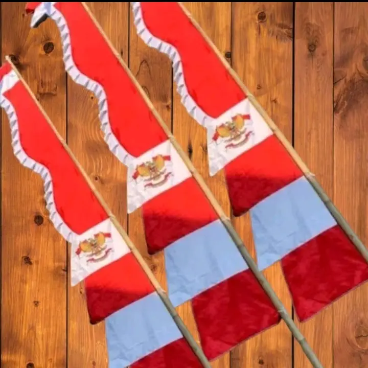 Umbul Umbul Kuda Laut Sablon Garuda Polyester Grade A Rempel Cantik