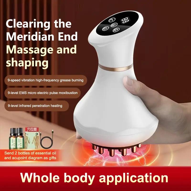 Electric Hot Massager Warm Moxibustion Guasha Tool Wireless Hot Compress Body…