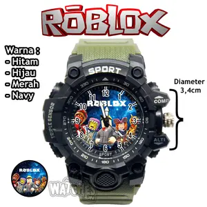 Jam Tangan Anak Laki-Laki Sport Anti Air Karakter Roblox Keren Terbaru Fashion