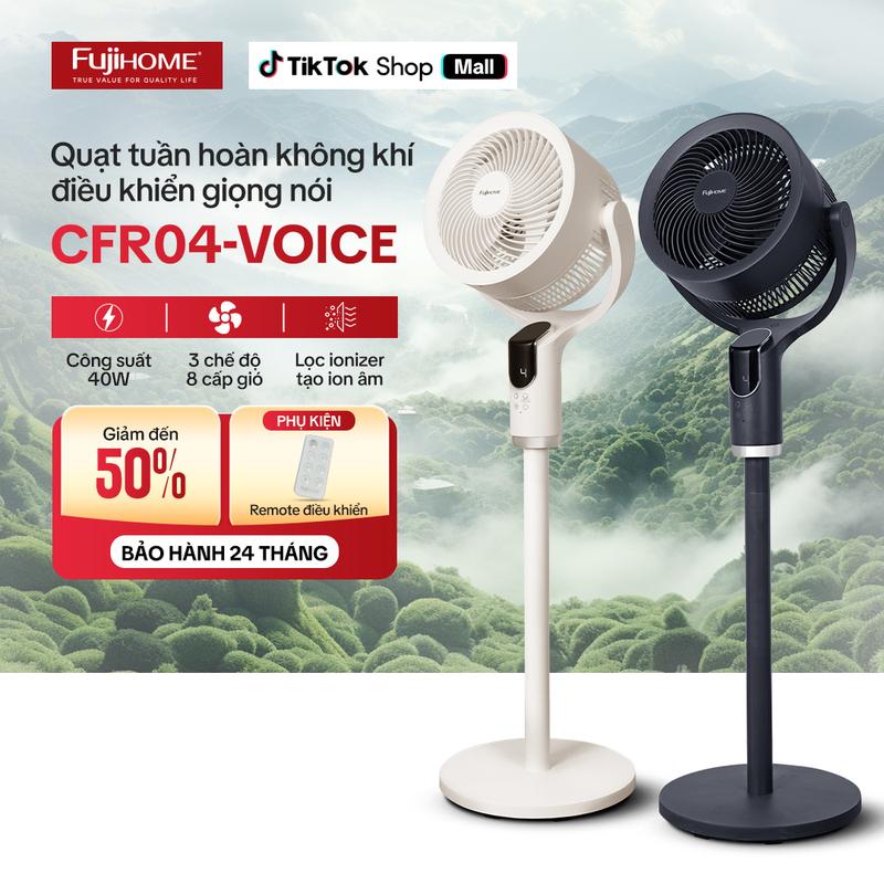 Quạt tuần hoàn không khí thông minh, ra lệnh giọng nói Fujihome CFR04-VOICE
