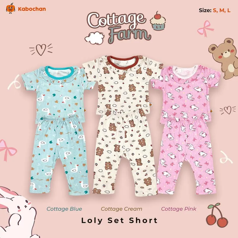 KABOCHAN baju bayi 3 pcs , DRESS BAYI 3 PCS  setelan pendek , setelan panjang , set evelyn size S M L LB XL 4