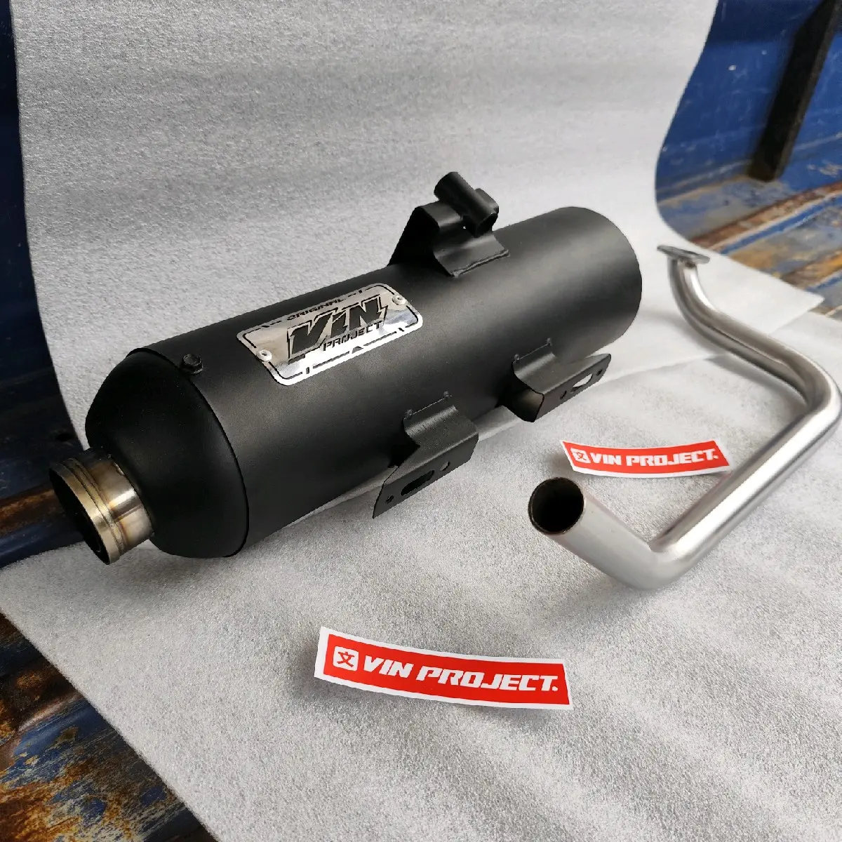 Knalpot Original VIN PROJECT Moncong Sijiro fullsistem Beat scoopy vario 125 vario 150 mio nmax aerox pcx standar racing bass adem No mberrr Baud Mesin Baut Motor Motorcycle Slincer