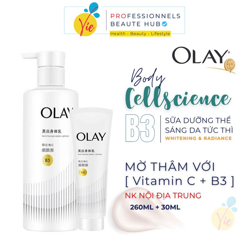 Sữa dưỡng thể Olay B3 Whitening & Radiance, Vitamin C Optic Glow & Radiance