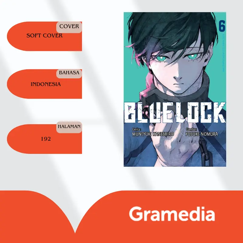 Gramedia Mega - Blue Lock 6 - Muneyuki Kaneshiro 1