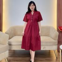Gambar Clavina - 2 - Dress Natal Katbol Katun Bolong Embroidery Cotton Korean Style - Bumil - Busui Friendly - JUMBO Big Size - Hitam, LD 90 dari Digdaya.Clothing Kab. Bondowoso 2 Tokopedia