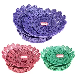 PAKET HEMAT isi 12 pcs piring ROTAN BUAH