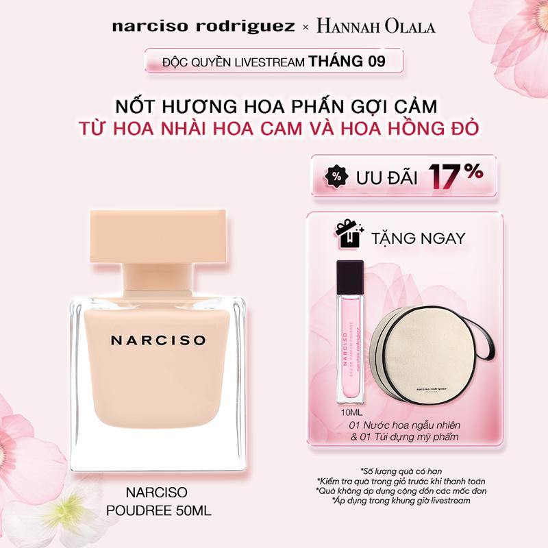 NARCISO x HANNAH - Nước hoa Narciso Rodriguez Narciso Eau De Parfum Poudree 50ml