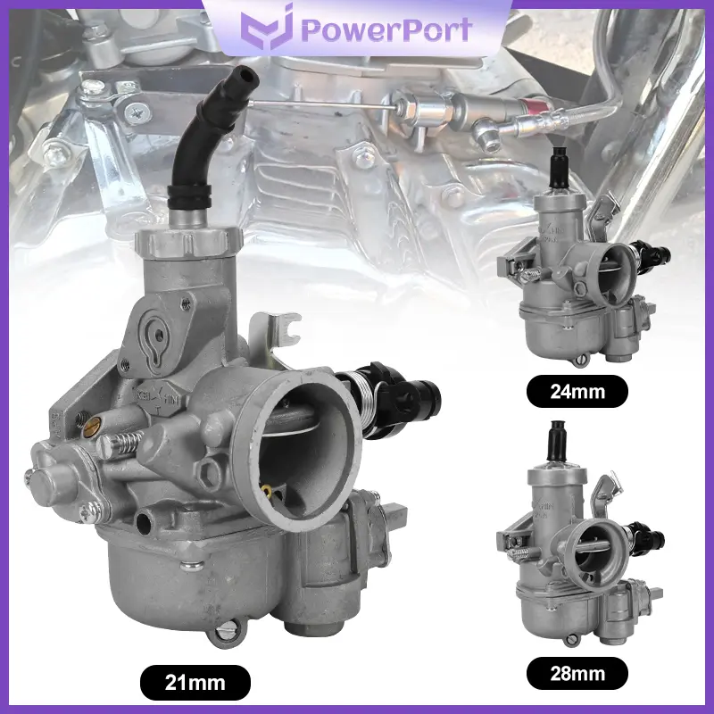 Powerport Karbu Karburator Racing wave 125 Legenda astrea grand prima legend win C50 C70 Skep Karburator Sepeda Motor 21/24/28mm REVO FIT