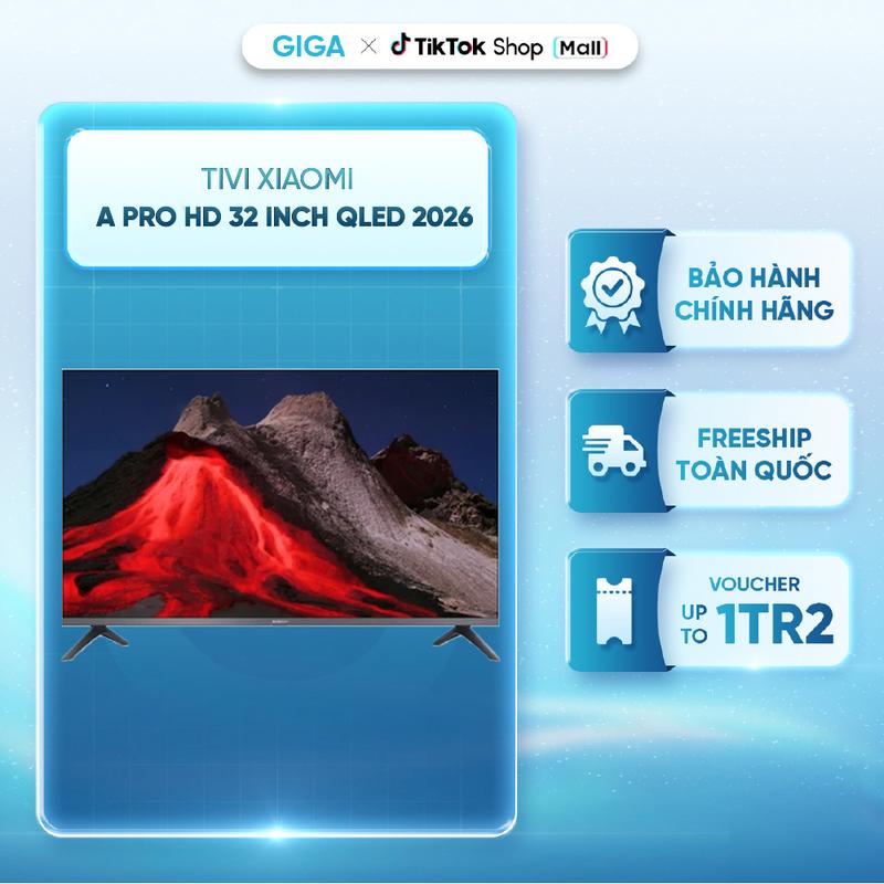 Tivi Xiaomi A Pro HD 32inch QLED 2026 - Google TV - Công nghệ bảo vệ mắt, giảm thiểu ánh sáng xanh