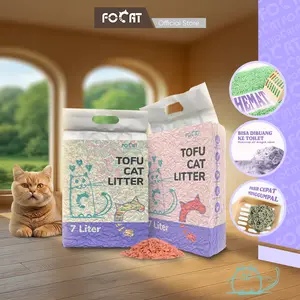 [TERLARIS] FOCAT X Pasir Kucing  Harum 7L N01 Pasir Gumpal / Pasir Tofu untuk Kucing Soya pasir gumpal wangi cat litter