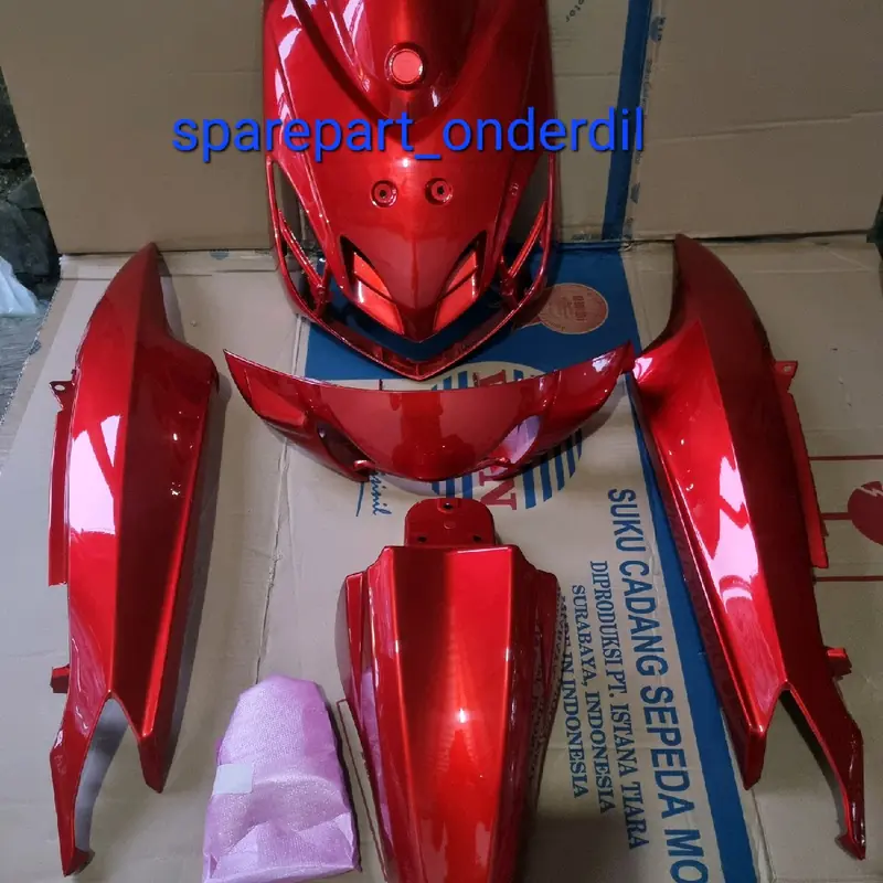 fullbody halus fullset yamaha mio smile mio new karburator merah maroon 1