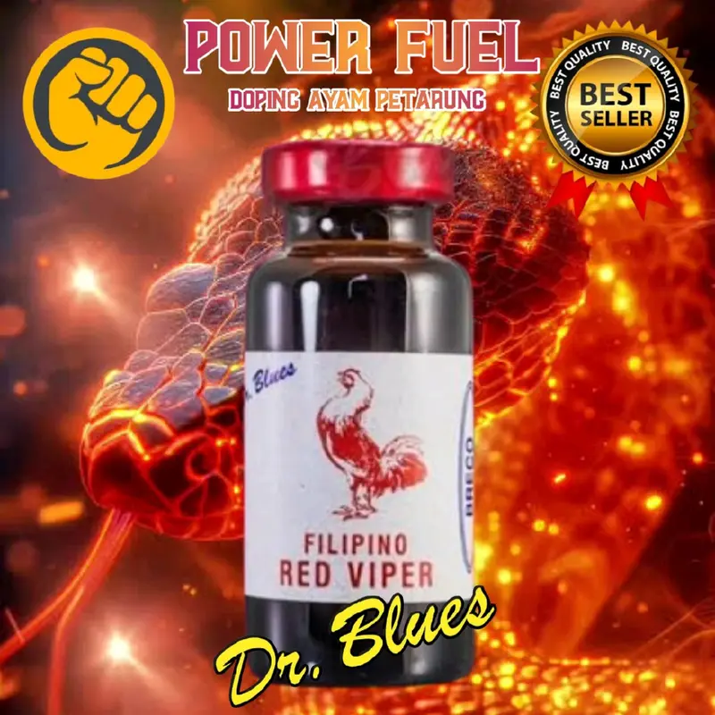 DOPING AYAM PETARUNG IMPOR RED VIPER FILIPINO DR. BLUES 10ml VITAMIN HEWAN AYAM peningkat imun vitamin yang berisi cairan herbal kemin kaki 0
