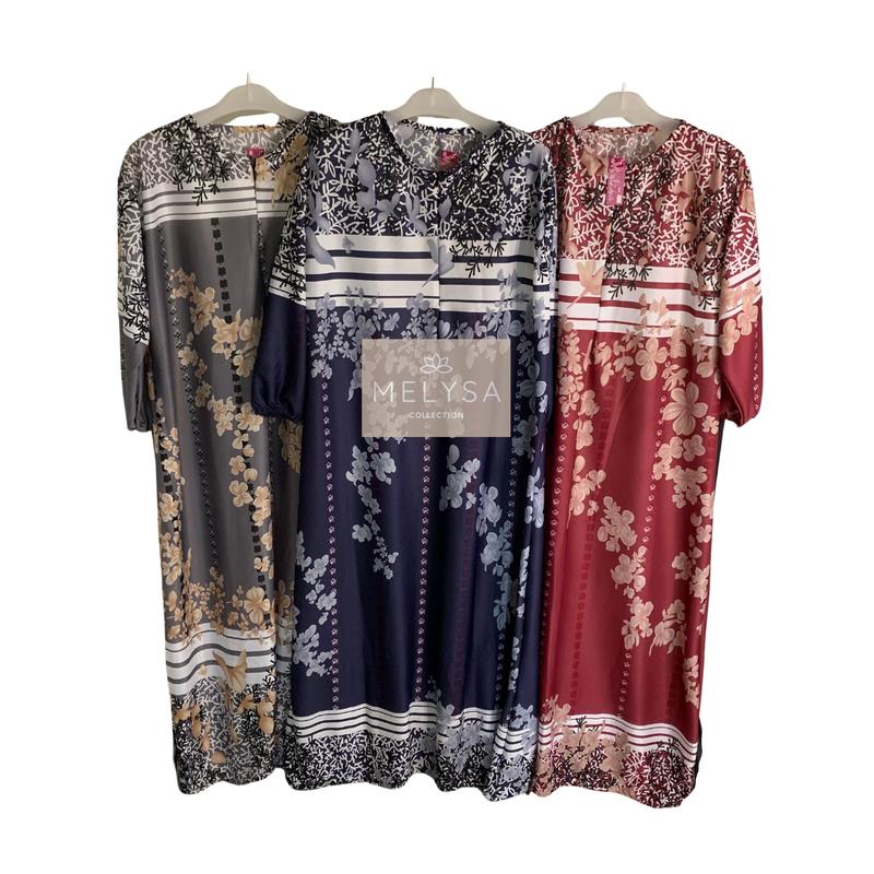 PAKET 100 RIBU ISI 3 Gamis Harian Hyget Premium Panjang Lengan Kerut Karet Motif Natasa Selena Tumpal Nadira Etnik Dress gamis Dewasa LEBARAN Muslim simpel gamis wanita busui Melar Nyaman Hitam 8