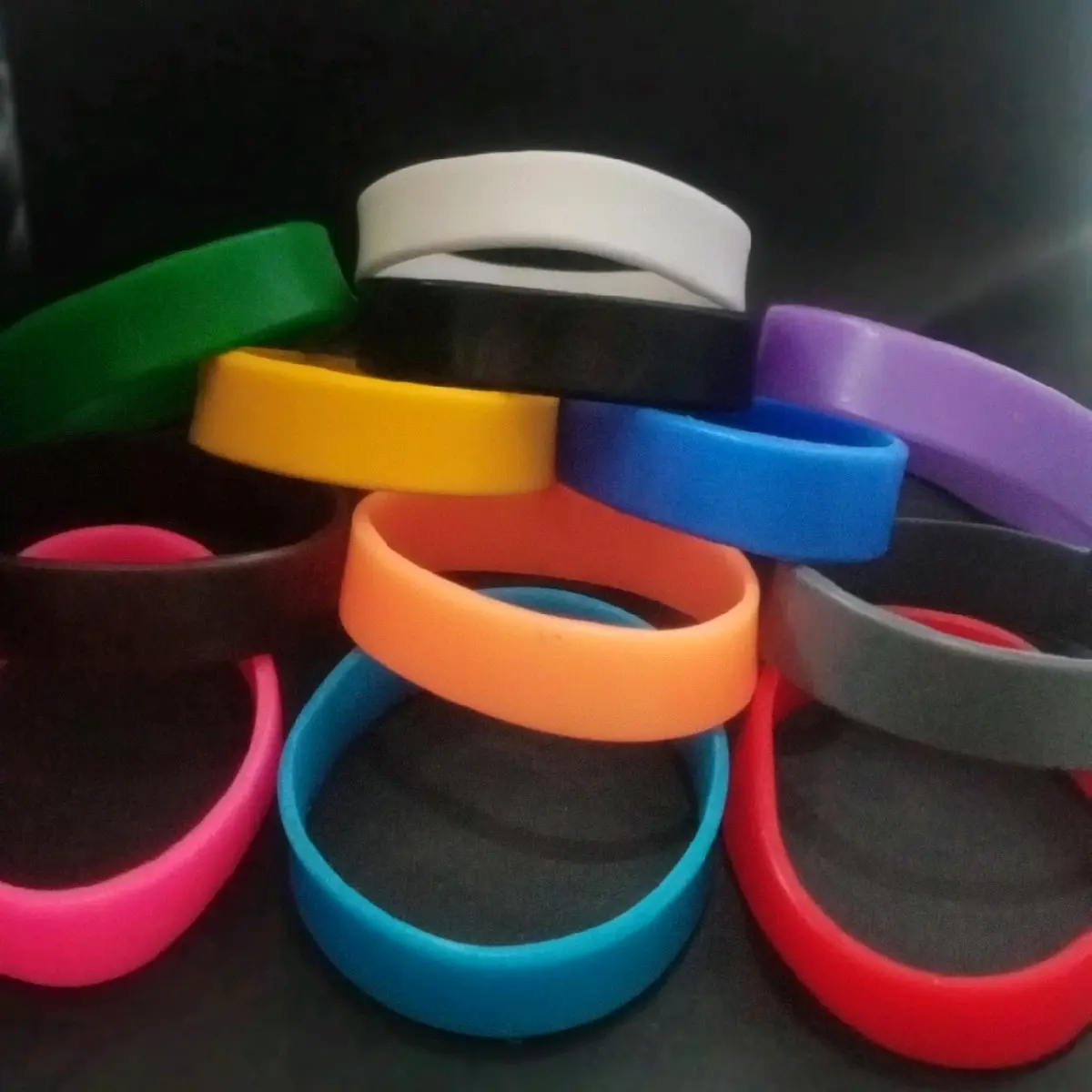 Gelang karet polos/Rubber/Bracelet