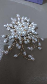 Product Review of (Bebas beli 2 dapat bonus) B35 Bross hijab mutiara snowflake mewat titanium Korea original from S**s 0