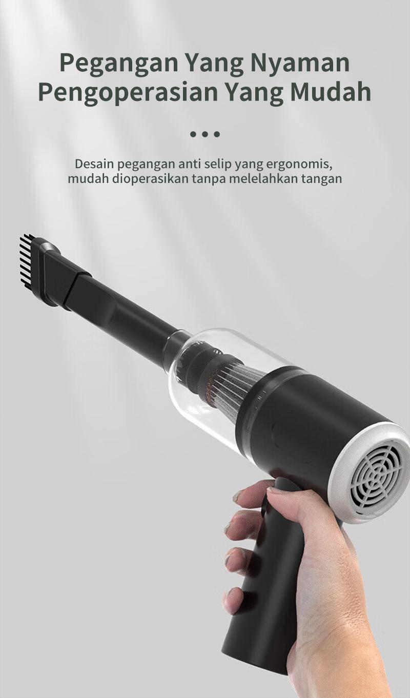 Good Deall Vacum Mini XCQ 02 Kuat 9000pa NirkabelMultifungsi untuk Mobil Sofa & Sudut Rumah Cas 1.5 Jam Pakai 30 Menit Penyedot Debu