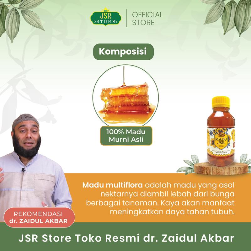 MADU JSR dr. Zaidul Akbar - Madu Multiflora (760 gram) Madu Alami 1