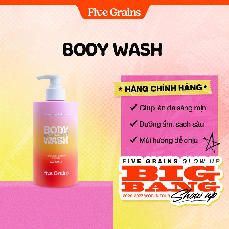 Sữa tắm Cao cấp Five Grains giúp dưỡng trắng da Niacinamide lưu hương nước hoa…