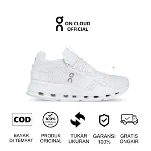 SEPATU RUNNING ON CLOUD NOVA WHITE 0RlGlNAL SHOES