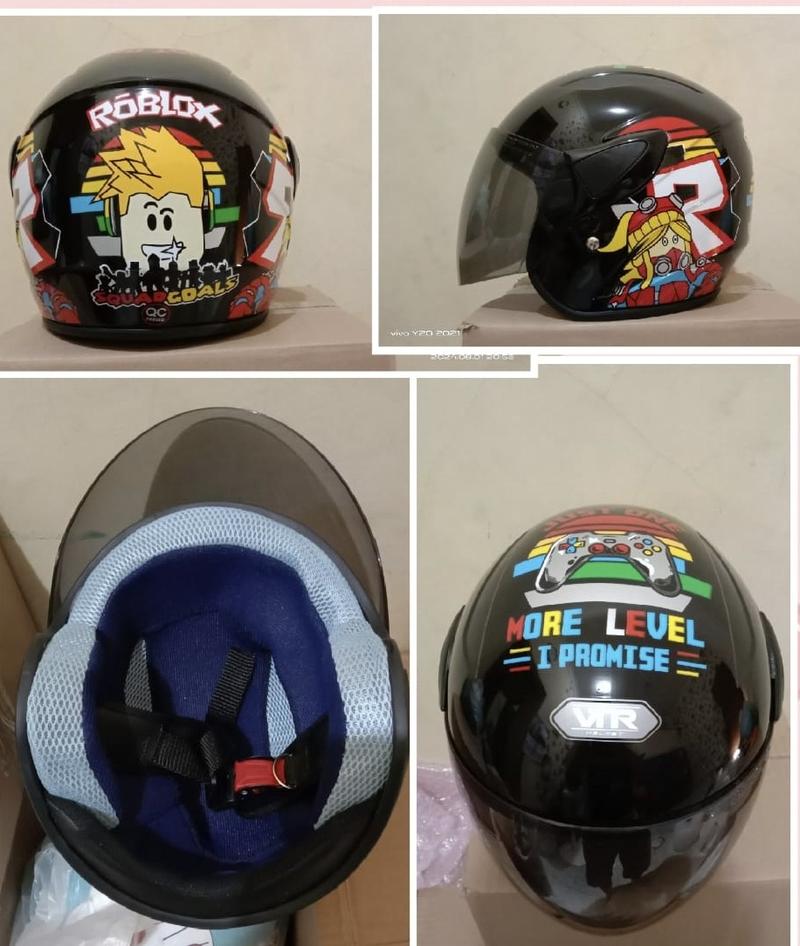Product Introduction of HELM ANAK SNI JUNIOR MOTIF ROBLOX GAMER ANAK 4-8 TAHUN Motorcycle 20